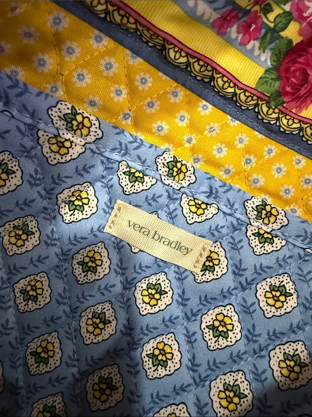 Vera Bradley Heritage Collection Original Tote Elizabeth Blue NWOT - Picture 9 of 12